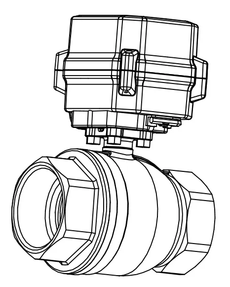 1-1/2′′ DC12V 2 Way SS304 NPT NSF Motorized Ball Valve