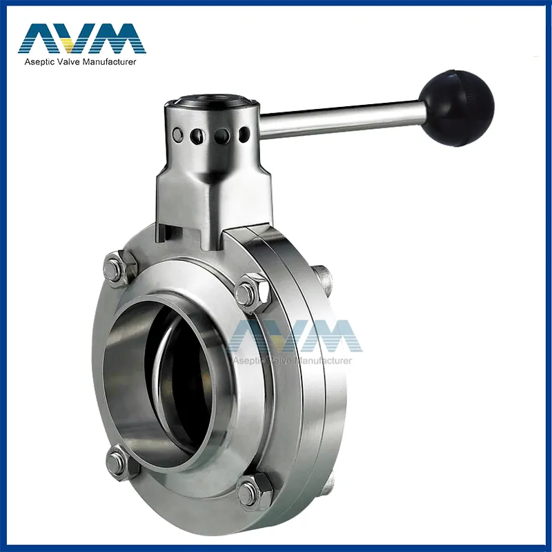 1.5" Stainless Steel Food Grade Sanitary Plastic Handle Butterfly Valve