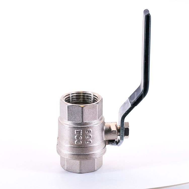 1" Inch Brass Ball Valve 600 Wog Nickle Plated