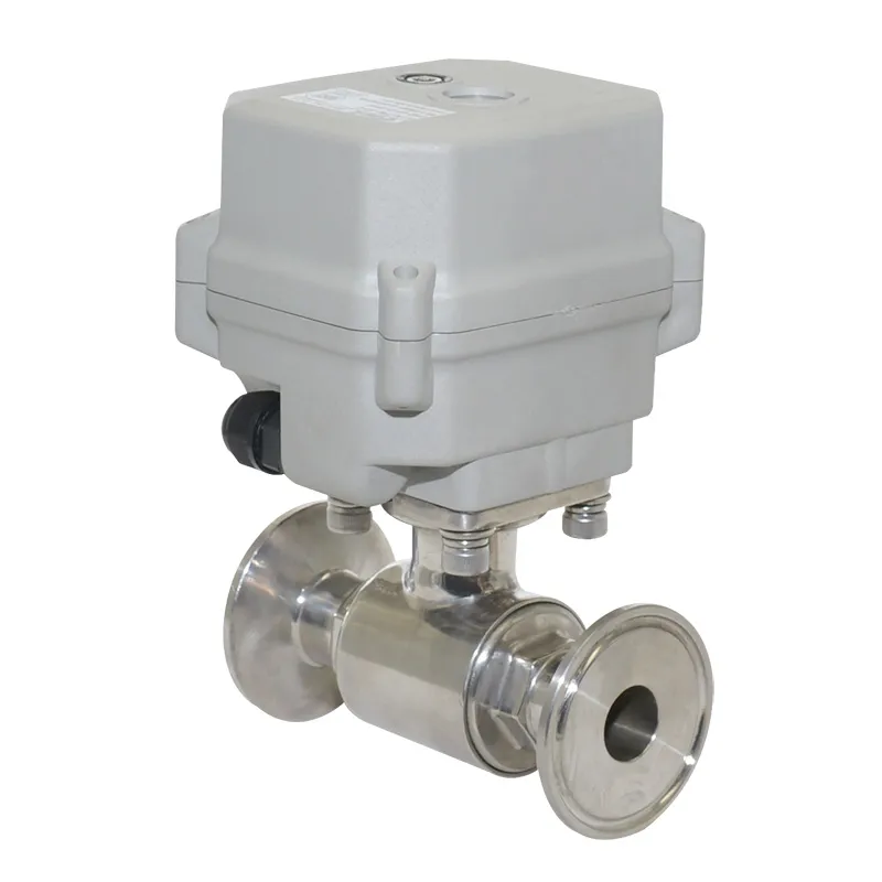 2 Way Stainless Steel 304 25mm Tri-Clamp Electric Control Water Ball Valve