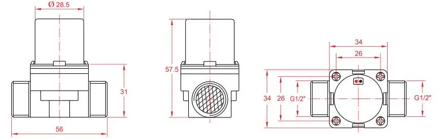 3 Way Non Return Air Release Adjusting Solenoid Valve