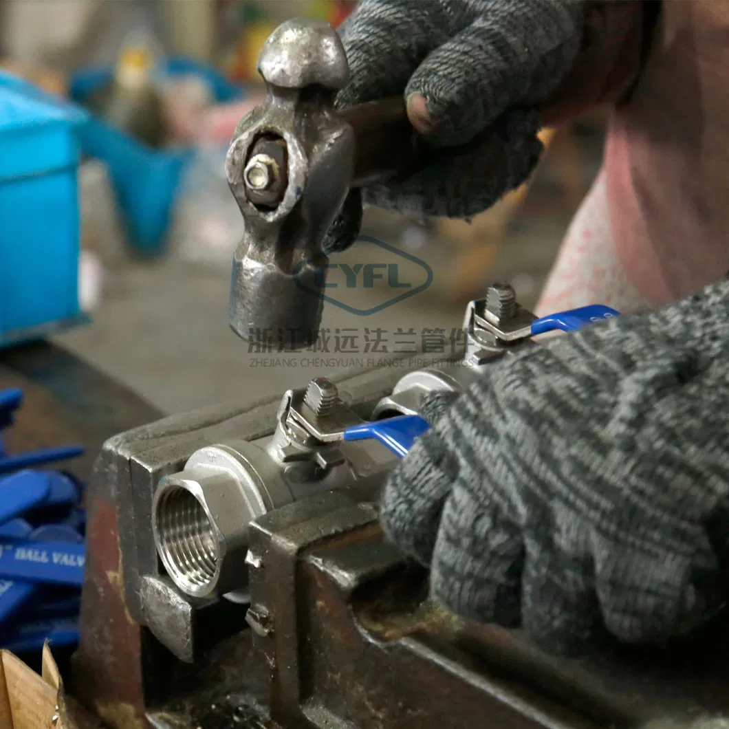 304 316L CF8m Stainless Steel 1/2in DN15 BSPT NPT Pull Handle Manual Water 2 PC Female Thread Straight Ball Valve