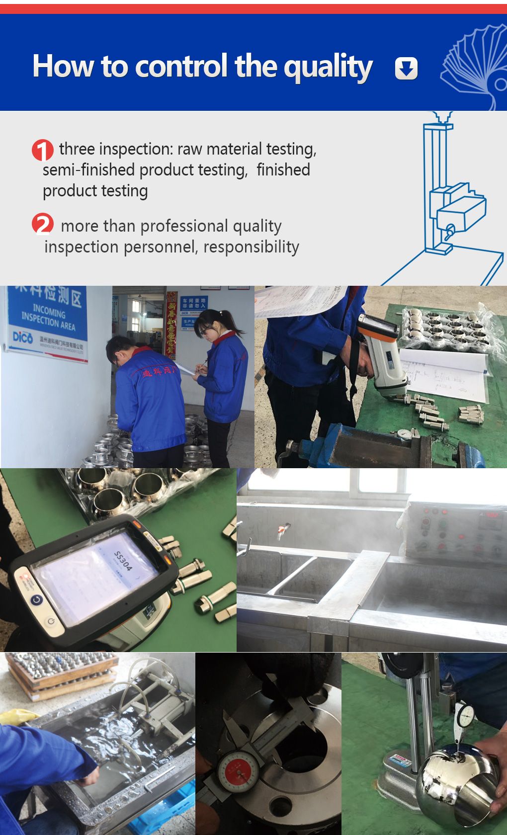 3PC Stainless Steel ISO5211 Pad Industrial Flanged Ball Valve