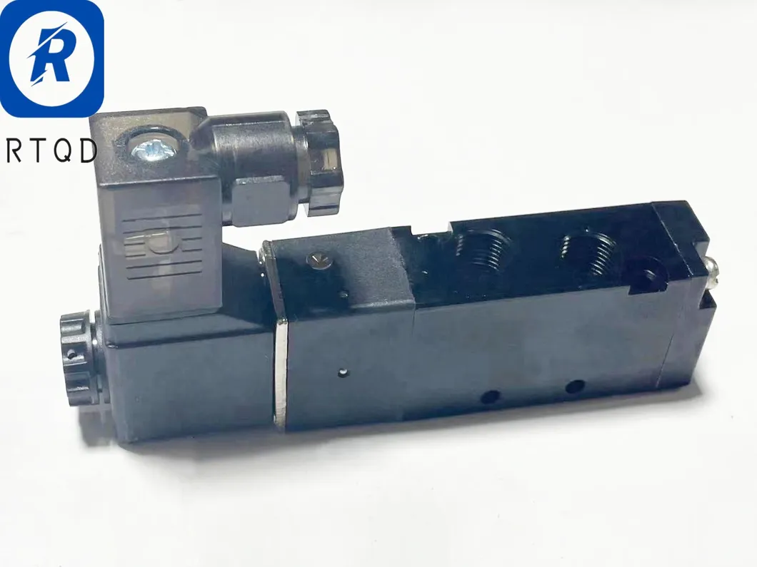 4V110-06 Pneumatic Electric Magnetic Valves DC12V/24V/110V/220V Coil Volt Black Body Pneuamtic Component Pneuamtic Accessorie Pneumatic Tool