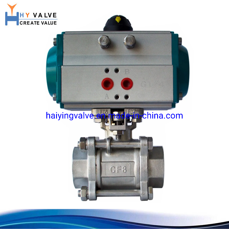 Air Actuator True Union 2 Ways Pneumatic Control Ball Valve