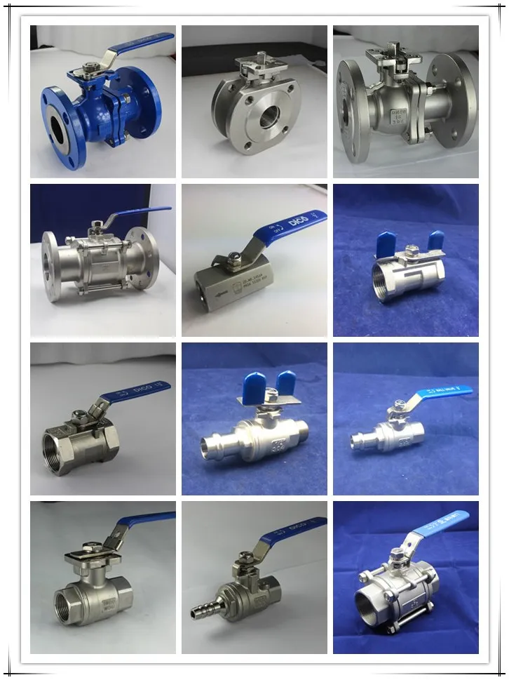 API Stainless Steel 3PC Ball Valve with ISO5211 Mounting Pad