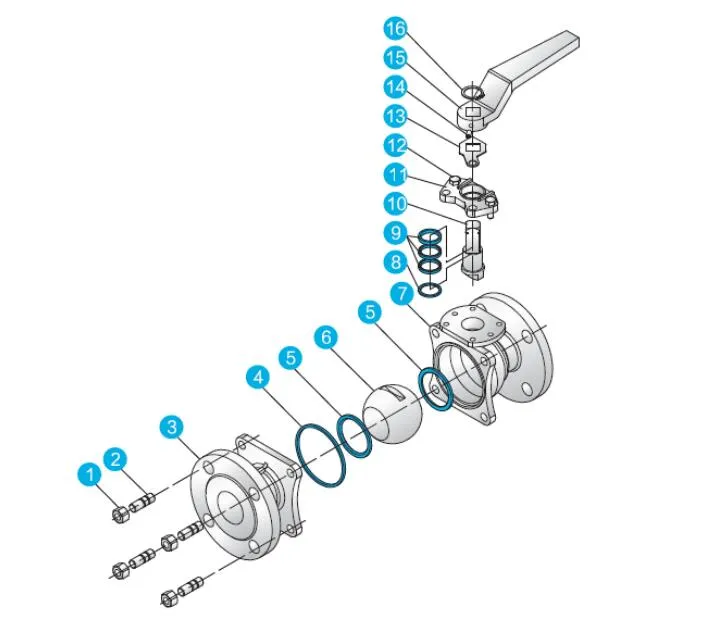 API608/API6d Stainless Steel/Carbon Steel Solid Ball Full Port Locking Device Fire Safe Floating & Trunnion 2PC Flange Ball Valve