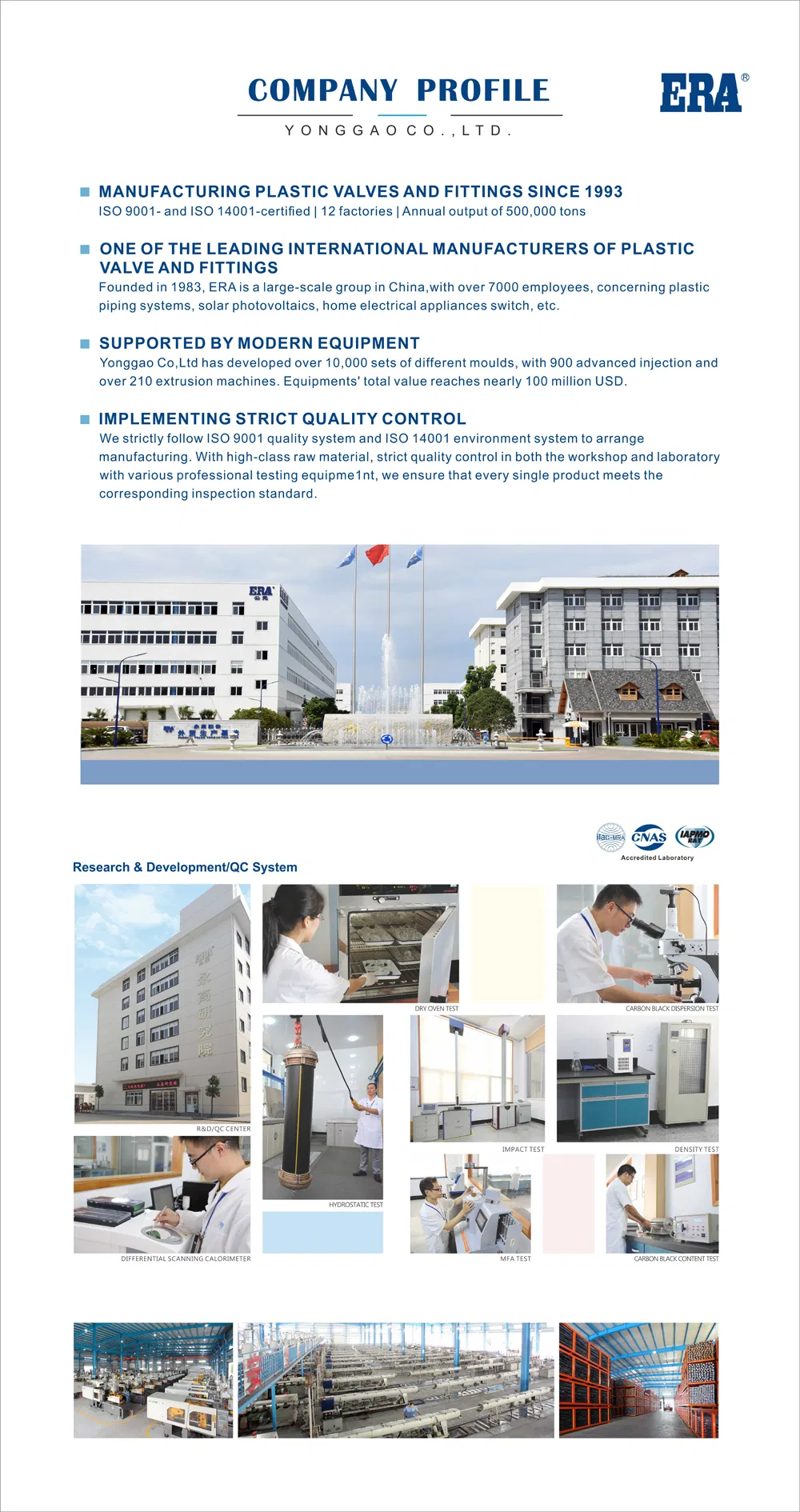 Best Quality Hot Made in China Era Plastic Valves Pn10 (F1970) NSF-Pw & Upc