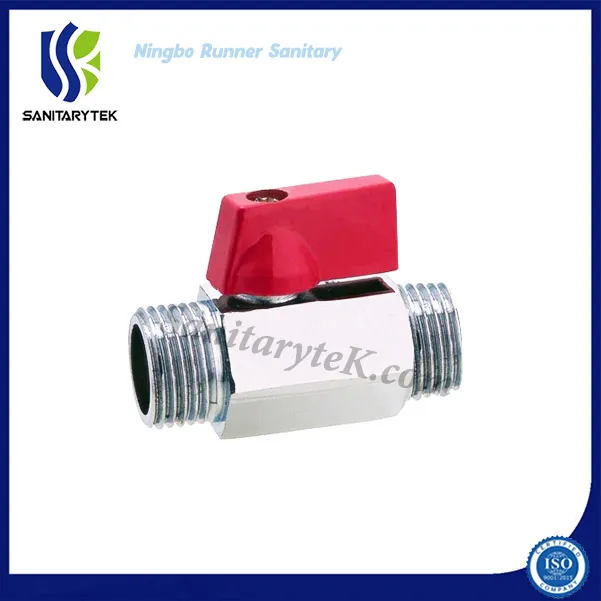 Brass Mini Ball Valve Male / Male