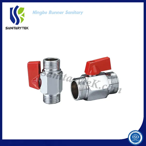 Brass Mini Ball Valve Male / Male