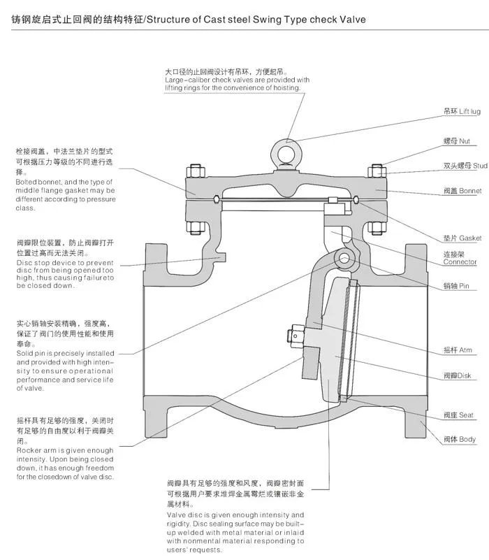 Brass Thread Industrial Full Bore Swing Check Valve for Gate Ball Water Oil Gas Water Pipe Fitting Auto Machine