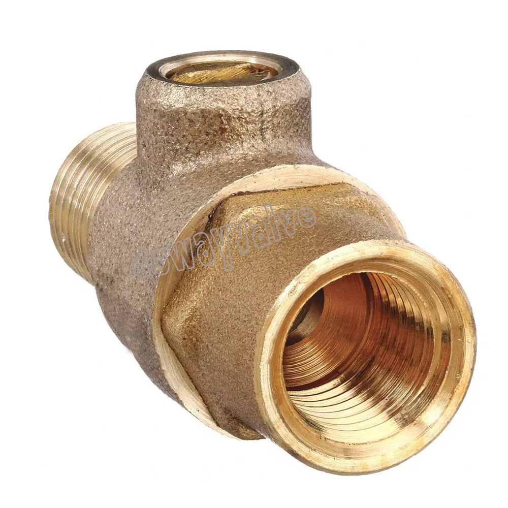 Bronze Test Cock with Slot for Screwdriver