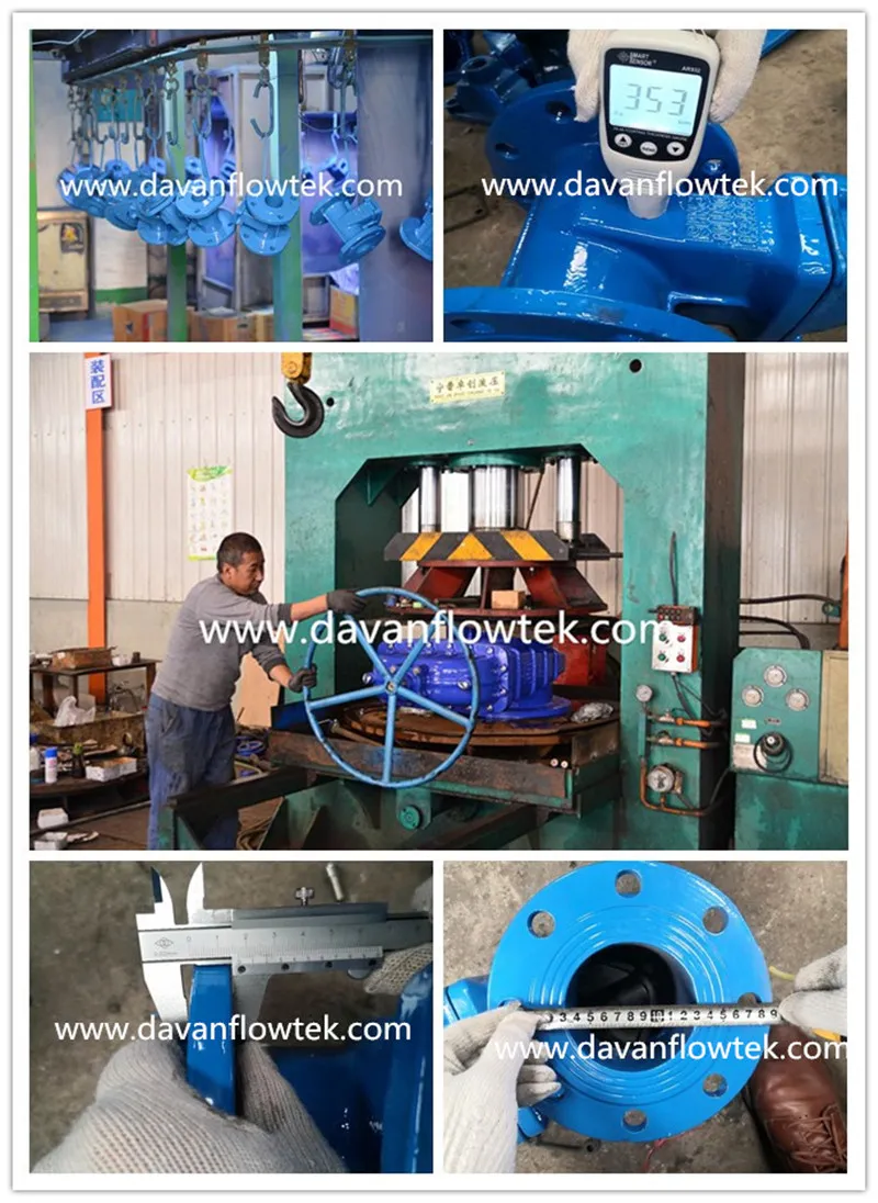 BS5163 DN450 Pn16 Rubber Wedge Gate Valve Ductile Iron Ggg40 Sluice Gate Valve Flanged Handwheel Operated Resilient Seat Gate Valve China Factory Gate Valve
