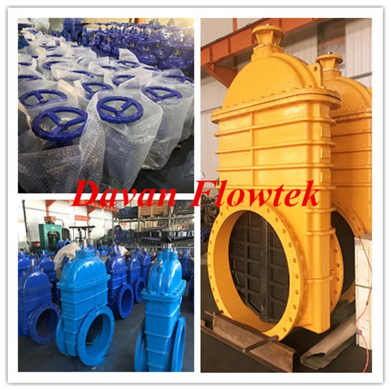 BS5163 Ductile Cast Iron Rubber Wedge Gear Operation Gate Valve