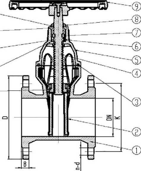 CF8 Gate Valve for Industrial Usage