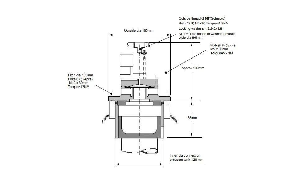 Plunger Pulse Optipow 105 Alstom Air Cleaning Solenoid Valve