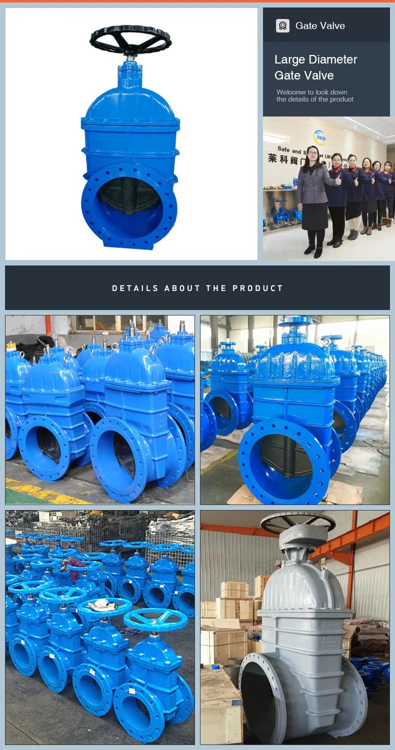 China Gv Supplier Soft Seat Cast Iron Gate Valve F4 DIN3352 Ggg50 Ductile Iron Gate Valve