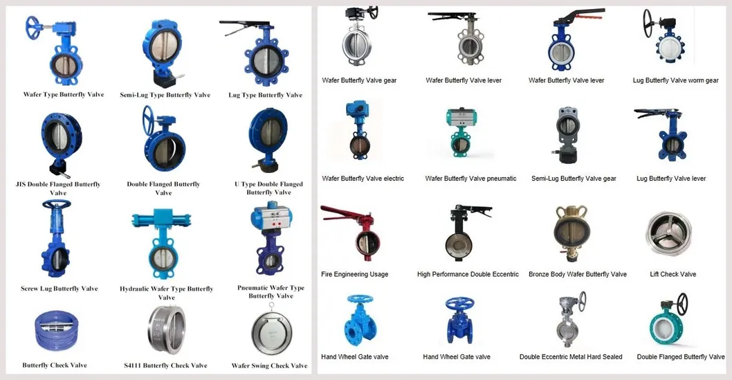 Ci Gear Operated Wafer Butterfly Valve