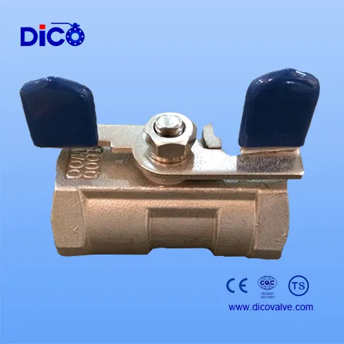 Control Series Valve Industrial Stainless Steel Bsp BSPT 1PC Butterfly Handle Ball Valve