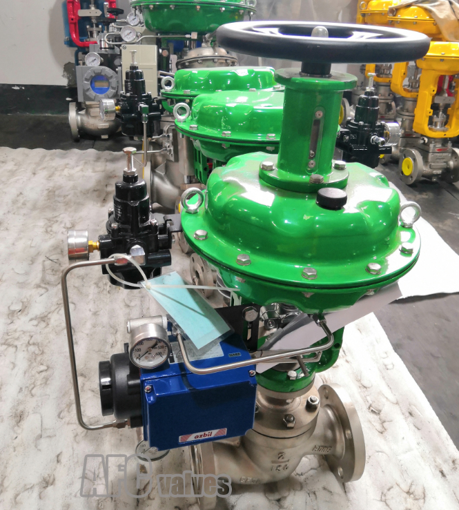 Cryogenic Pressure Reducing Pneumatic Control Valve