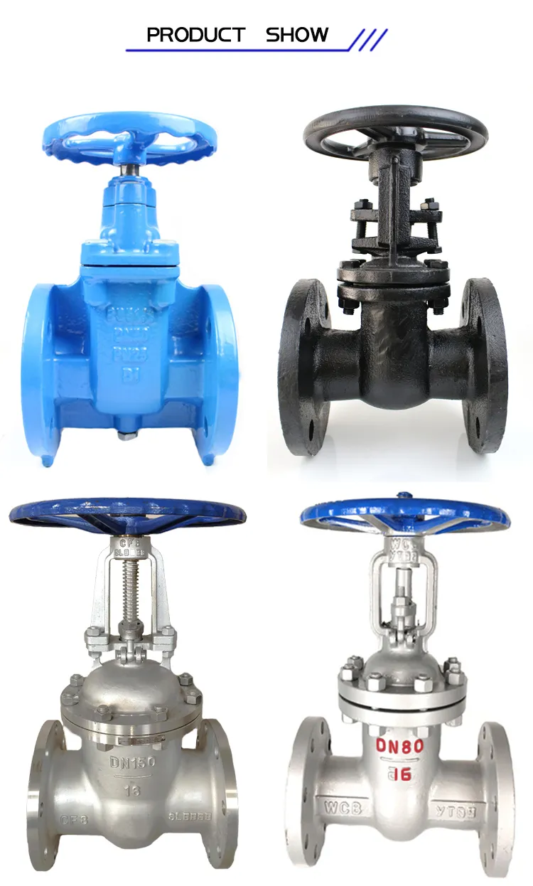 Di/Cast Iorn Pn10/16/25 Metal Seat Gate Valve
