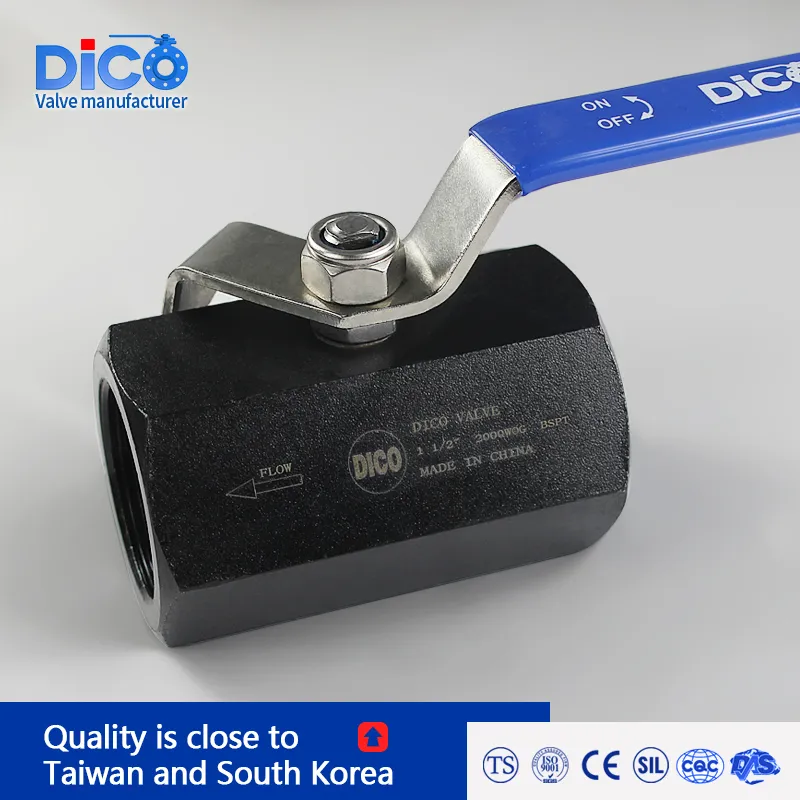 Dico Reduce Bore 2000wog Hexagon A105 NPT 1PC Floating Ball Valve