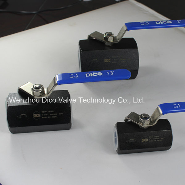 Dico Reduce Bore 2000wog Hexagon A105 NPT 1PC Floating Ball Valve