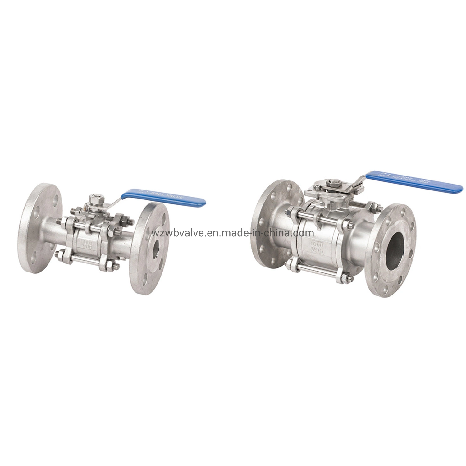 DIN 3202 -F1 3PC CF8m Flanged Ball Valve 2