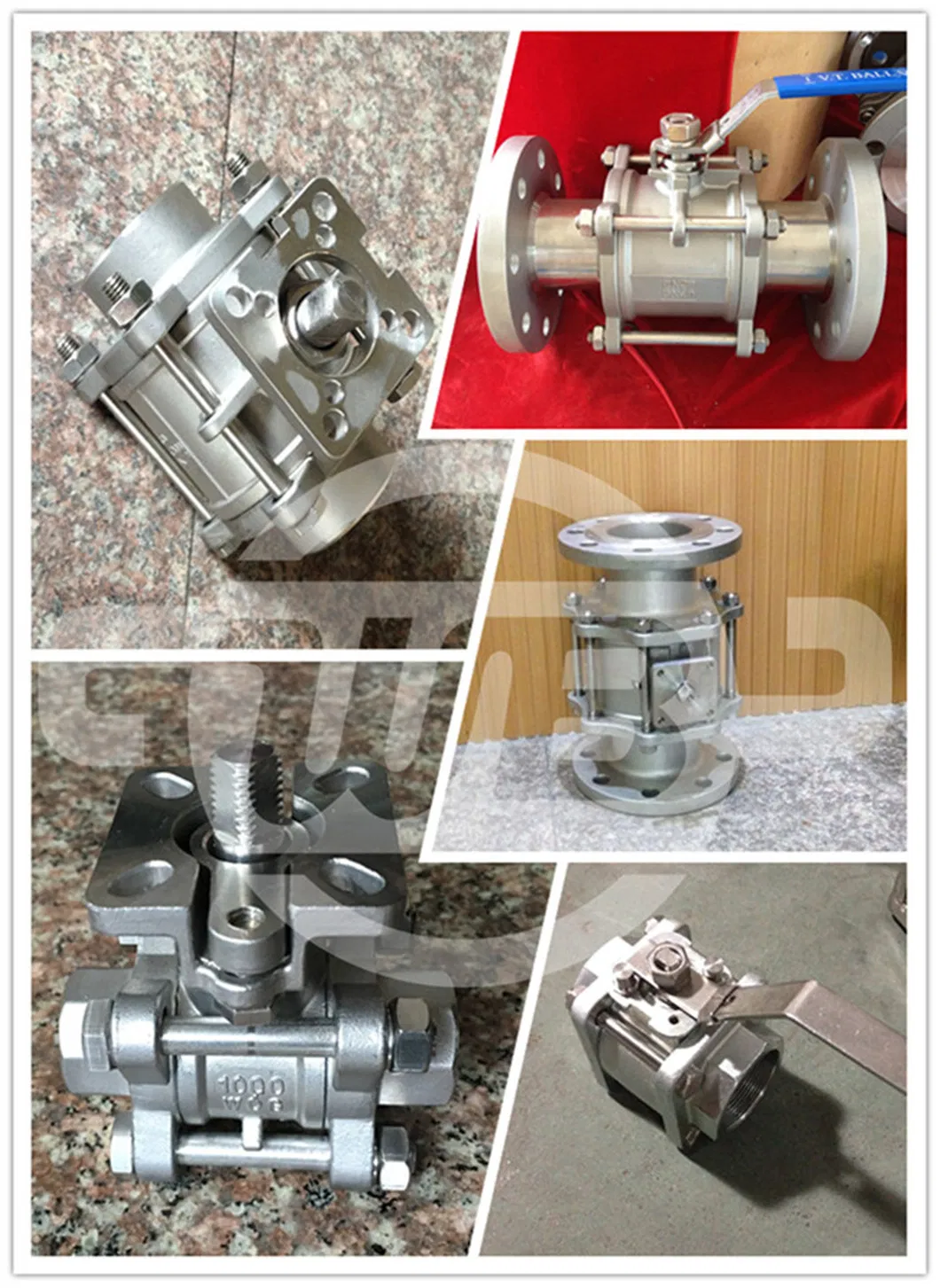 DIN 3202-F1 3PC CF8m Flanged Ball Valve 2"