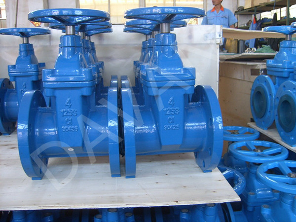 DN100 Pn16 EPDM Seal Cast Iron Gate Valve DN80 Pn16