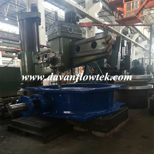 DN1500 Pn16 En593 14 China Factory Ductile Iron Ggg50 Gear Operated Double Flange Butterfly Valve Resilient Seat Double Offset / Eccentric Butterfly Valve