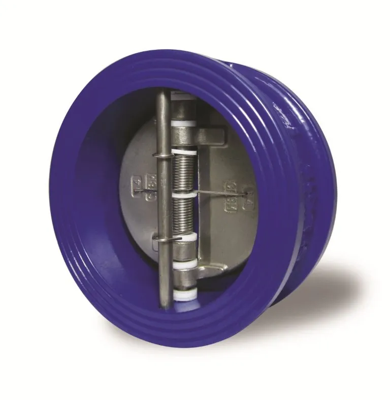 DN40~DN800 Cast Iron Steel Wafer Type Dual Plate Check Valve