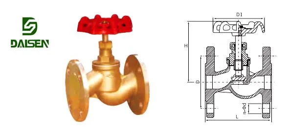 Flanged End Brass Stop Valve J41W-16t