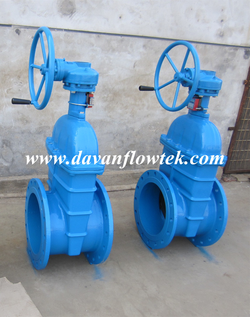 Flanged Gate Valve DN200 Pn16 Rubber Wedge Resilient Seat Gate Valve DIN F4/F5 Gate Valve China Factory Handwheel Operated Water Gate Valve