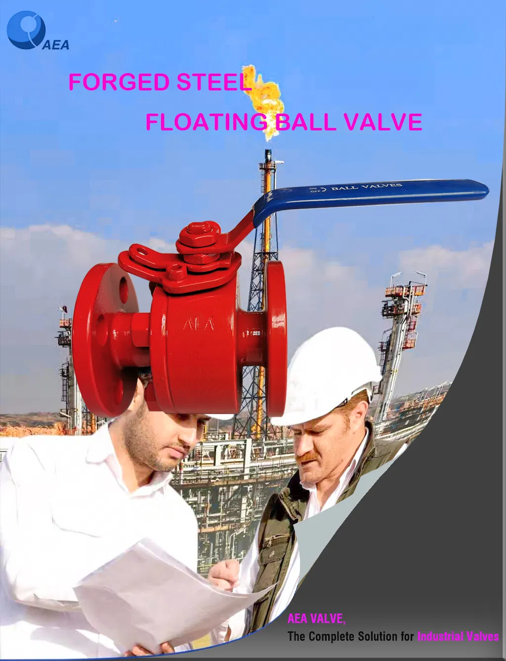 Forged Carbon Steel A105n Body Stainless Steel Ball Side Entry Flange Floating Ball Valve