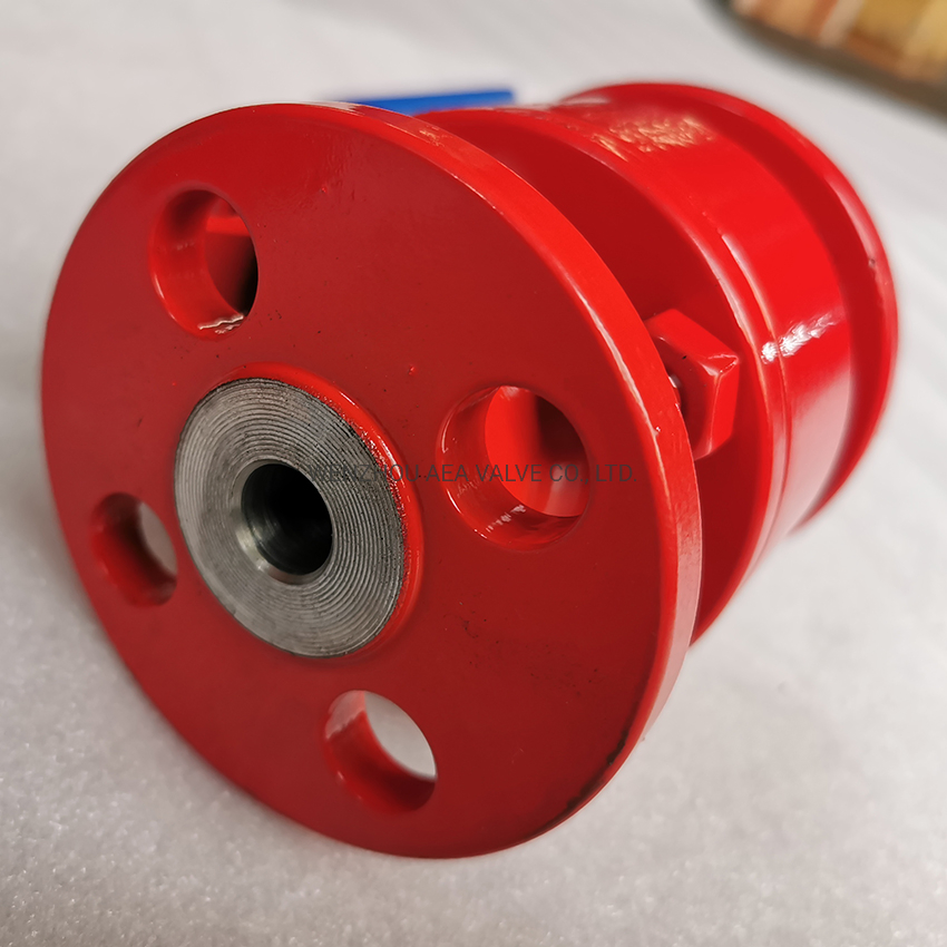 Forged Carbon Steel A105n Body Stainless Steel Ball Side Entry Flange Floating Ball Valve