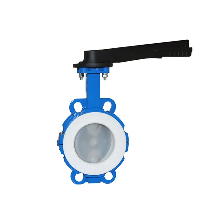 Handle Type Wcb Ductile Iron Butterfly Valve with Centerline