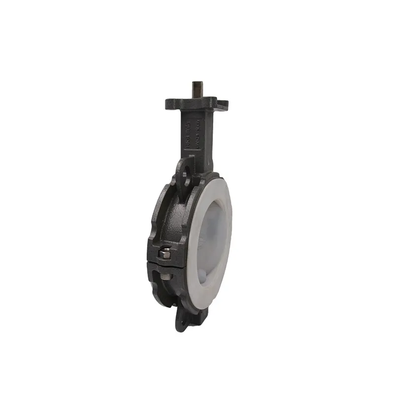 Handle Type Wcb Ductile Iron Butterfly Valve with Centerline