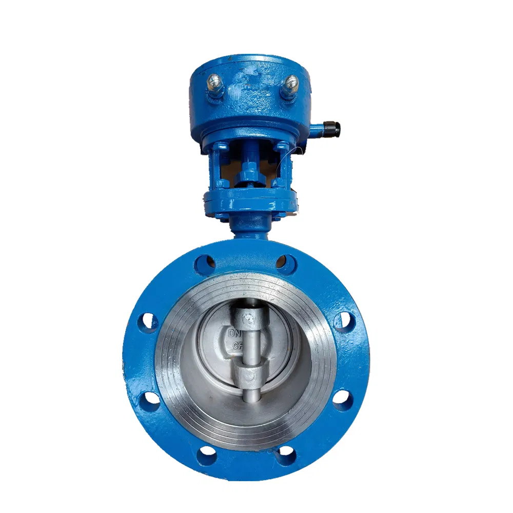 Handle Type Wcb Ductile Iron Butterfly Valve with Centerline