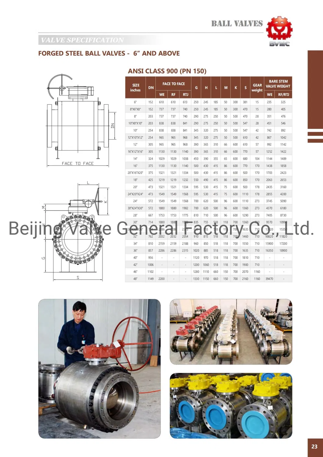 Hard Seal Worm Gear Fixed Ball Valve Flange Connection Ball Valve Normal Temperature