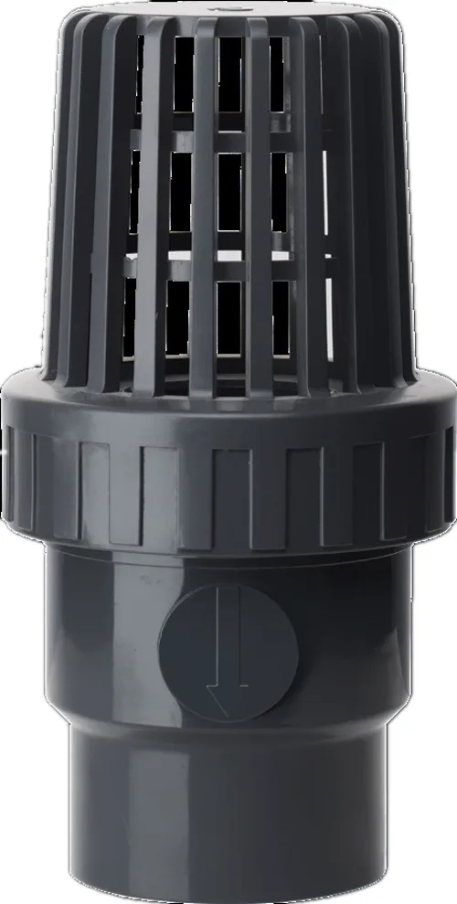 High Quality Plastic Foot Valve DN65-DN150 PVC Single Union Foot Valve UPVC Bottom Valve Single Union UPVC Pipe Foot Valve for Water Pn6