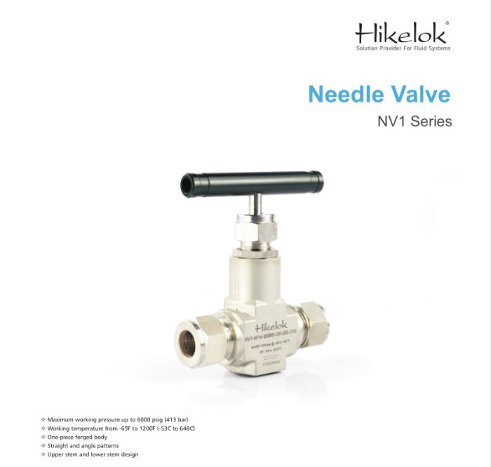 Hikelok Stainless Steel Instrumentation Valve Needle Valve Nv1-a