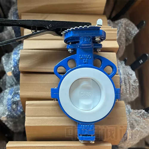 Split Body Fully PTFE Lined Butterfly Valve
