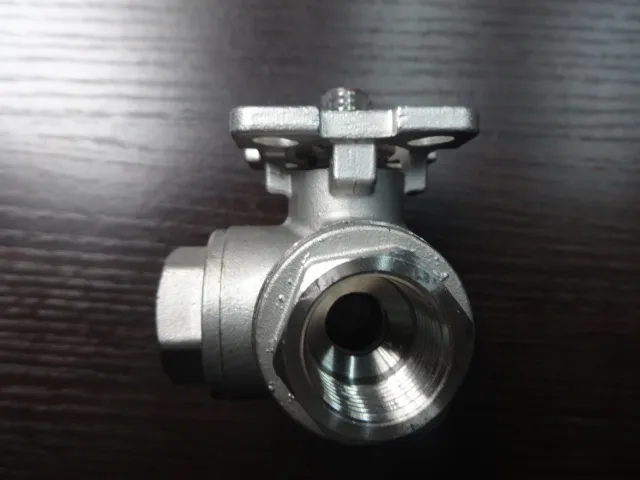 Industrial Usage 3 Way Type Thread Ball Valve for Water Oil Gas