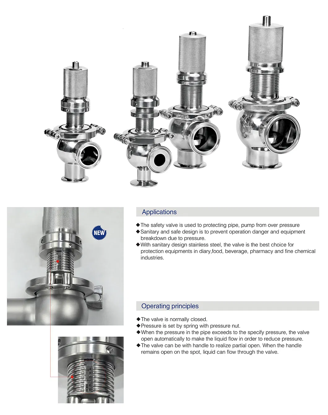ISO90001 Donjoy Stainless Steel Pressure Reducing Valve for Pipe Line