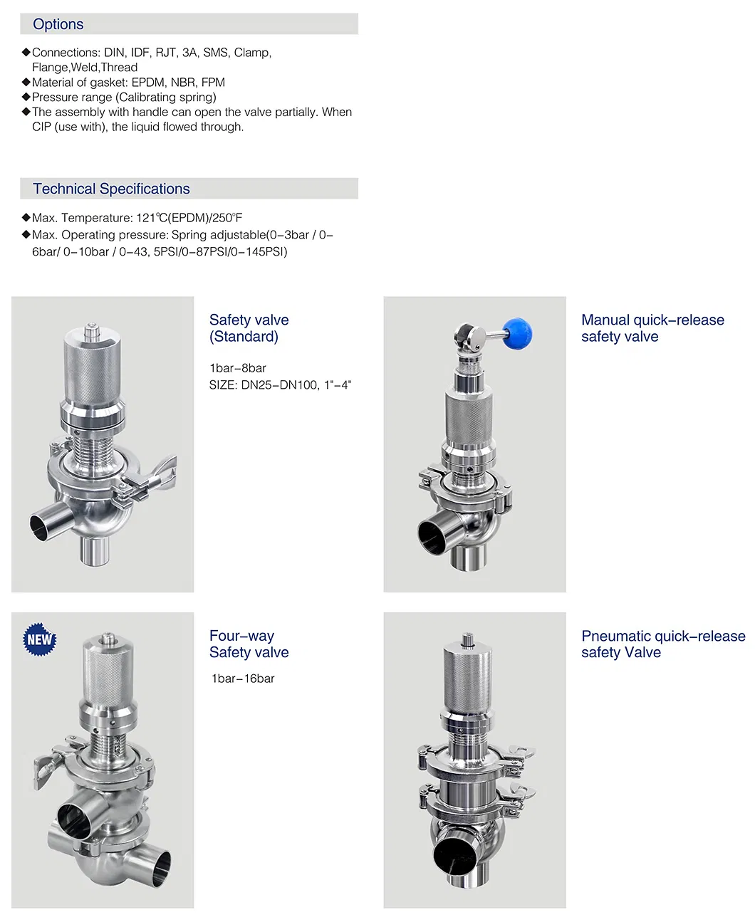 ISO90001 Donjoy Stainless Steel Pressure Reducing Valve for Pipe Line