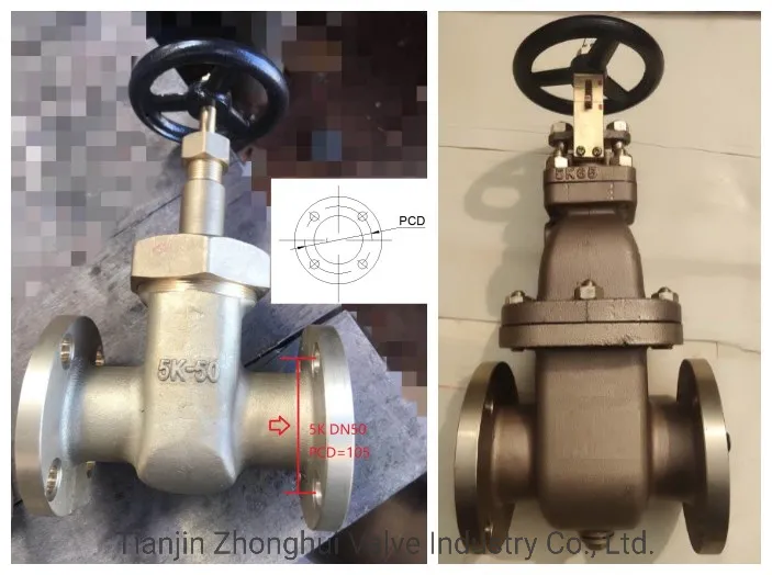 JIS China Made Low Price Flange Type Marine Stainless Steel Pn25 Gate Valve