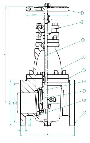 JIS F 7364 10K Ductile Iron Cast Iron Gate Valve