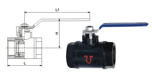 Malleable Iron Ball Valve with High Quality Q11f-16ka
