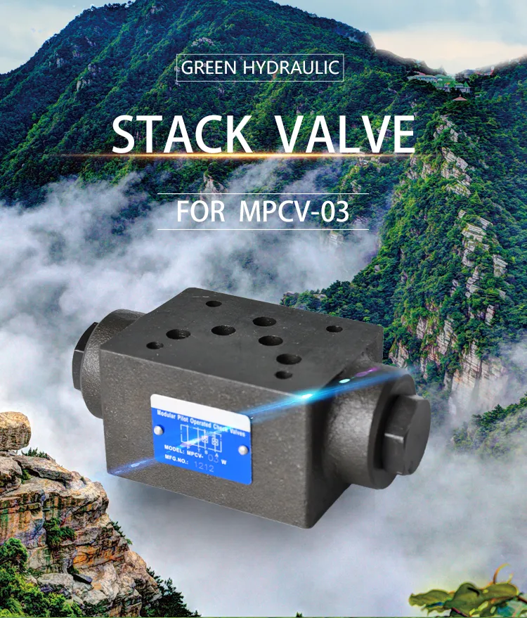Mpcv Modular Pilot Operated Check Valves Mpcv-02b Mpcv-03b Mpcv-04b Mpcv-06b